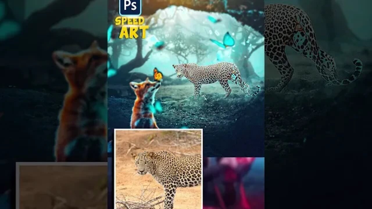 HOW TO create Fantasy Scene in photoshop. #photoshop #shortsindia #mrhires #fantasy