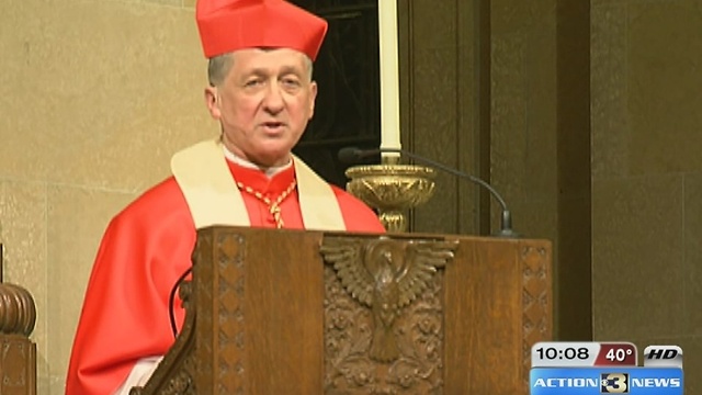 Cardinal Blase Cupich gives Vespers service