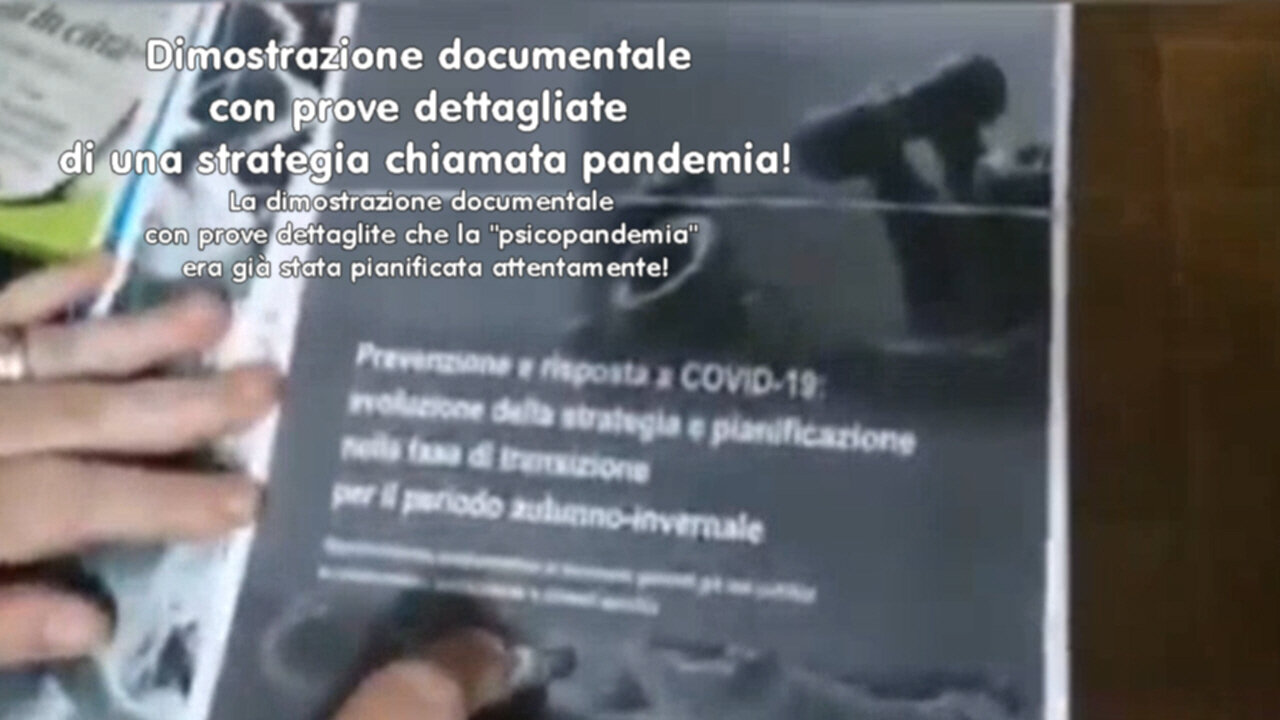 Dimostrazione documentale con prove dettagliate di una strategia chiamata pandemia!