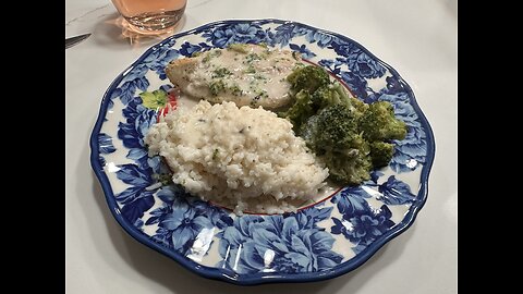 Oh, what the heck creamy chicken and broccoli