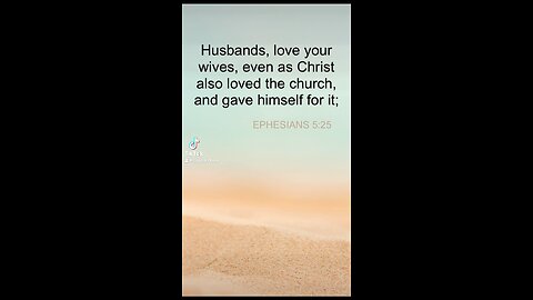 Ephesians 5:25