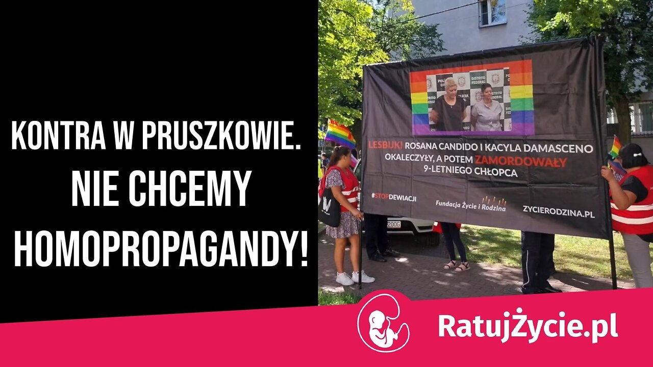 Marsz LGBT w Pruszkowie - kolejna frekwencyjna porażka!