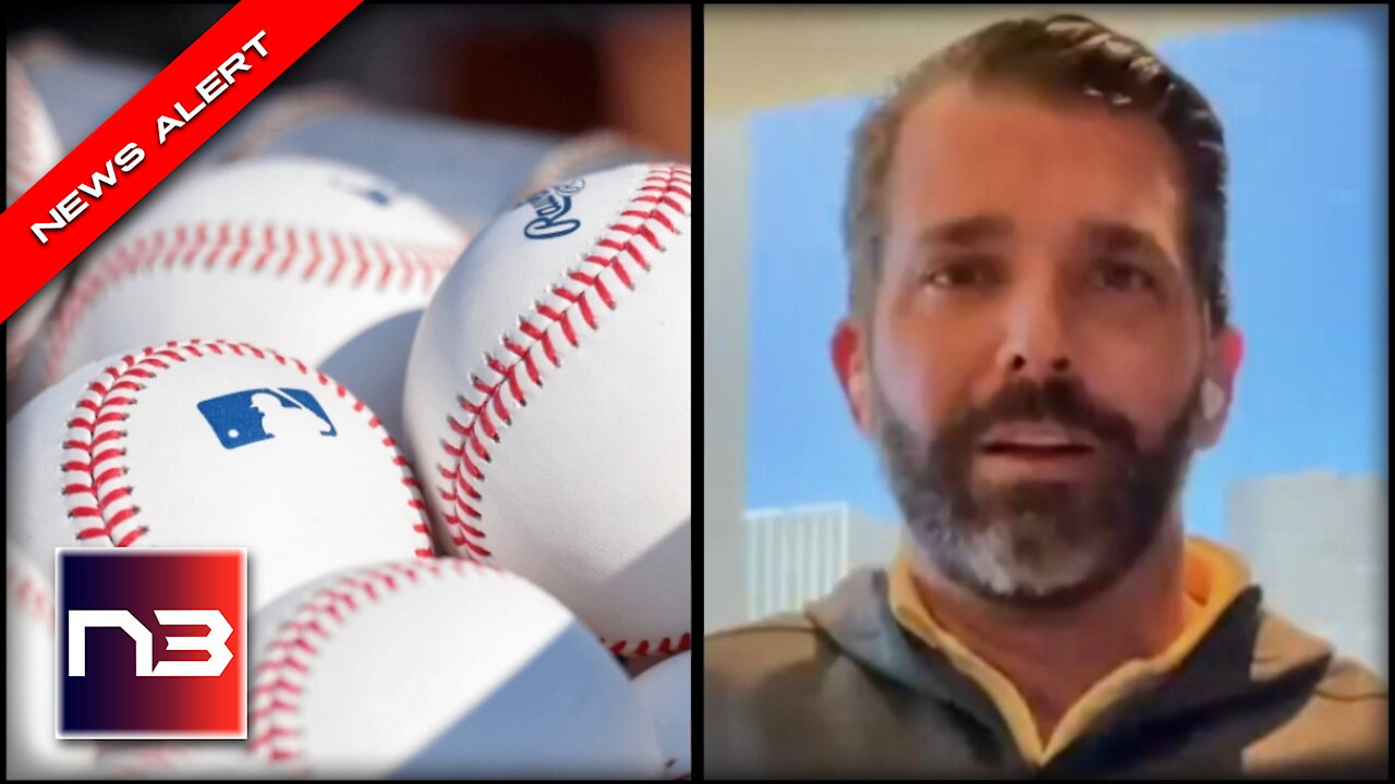 Watch Don Jr BEAUTIFULLY DESTROY the New Woke MLB - It's AMAZING.