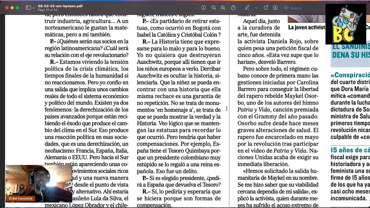 «No voy a quemar iglesias ni expropiar bancos. Son ‘fake news’», Gustavo Petro, cand. Colombiano.