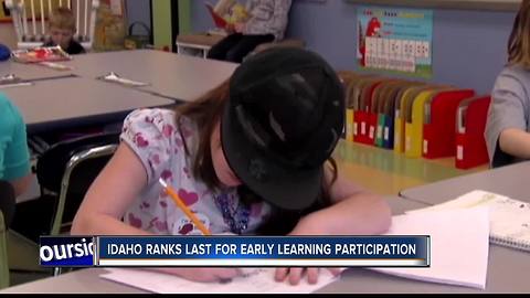 Idaho ranks last in Pre-K participation