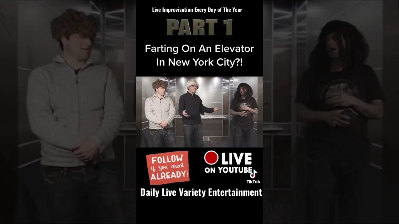 Farting in a NYC Elevator.. #awkward #shortcomedy Part 1