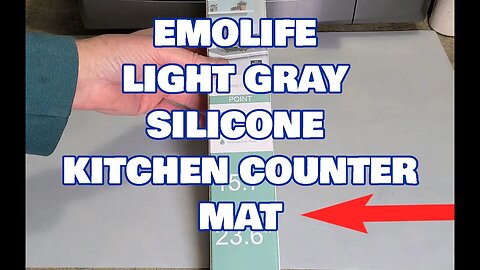 Excellent emolife Light Gray Kitchen Counter Silicone Mat