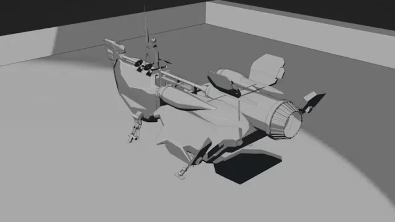 cartoon style render