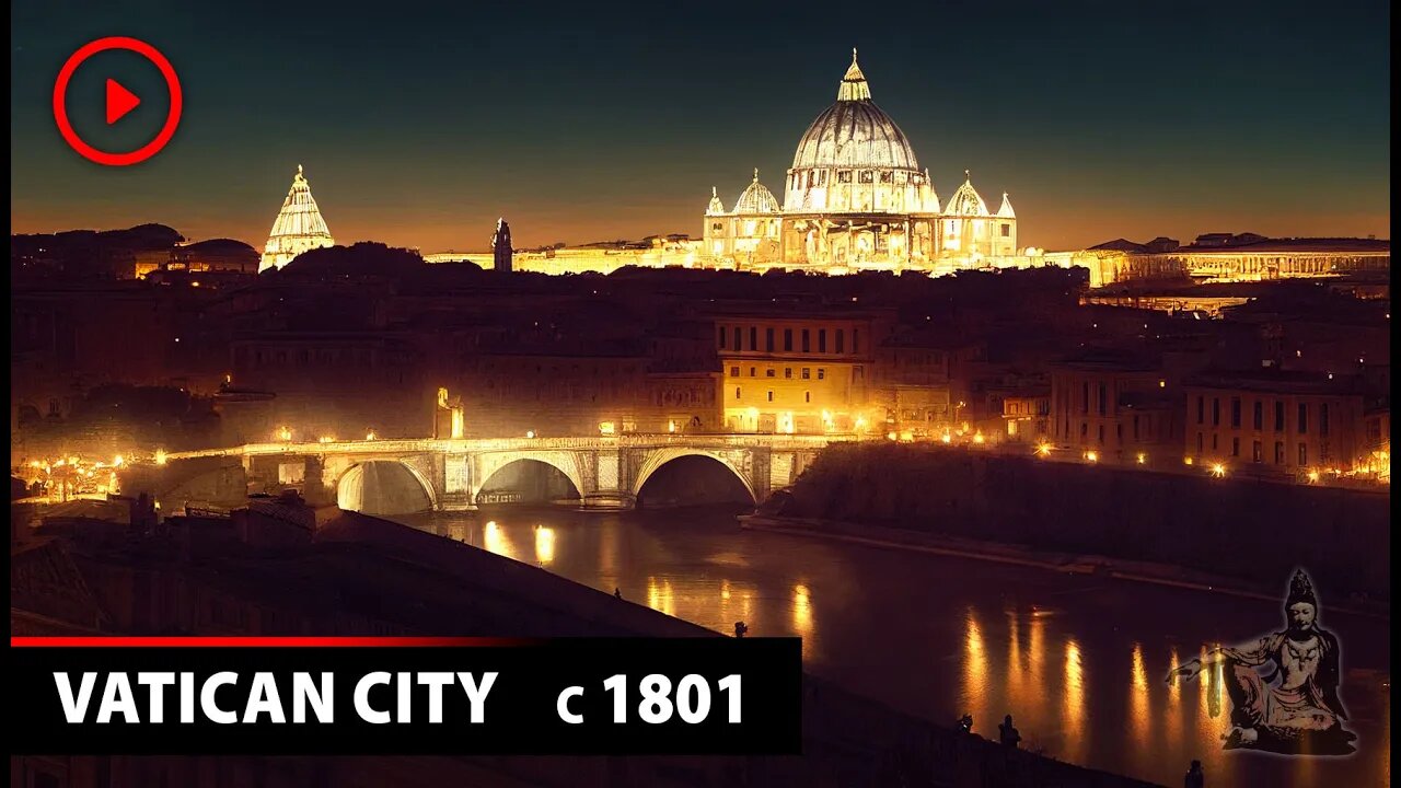 Vatican City (Year 1801) | Gregorian Chant | Rome at Night 🇮🇹