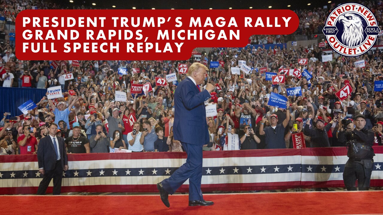 FULL SPEECH REPLAY: President Trump Holds Final 2024 MAGA Rally in Grand Rapids, MI | 11-04-2024
