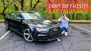 BIG MISTAKE with CAR INSURANCE