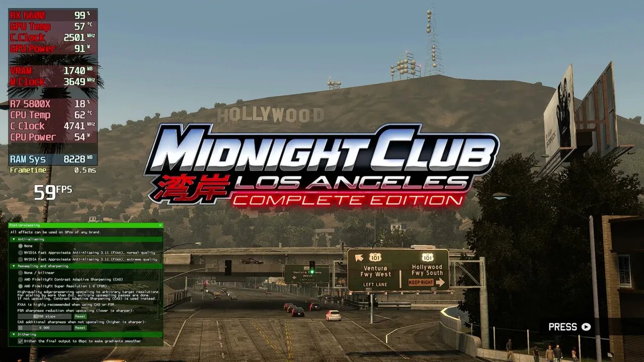 Xenia Midnight Club: Los Angeles 5800X | RX 6600 | 1440p | 2023