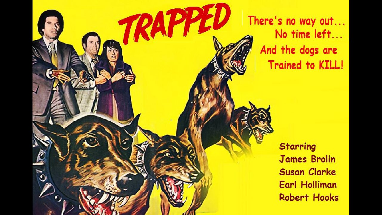 TRAPPED 1973 TV Movie - Man is Locked in Dept Store with Security Attack Dogs FULL MOVIE