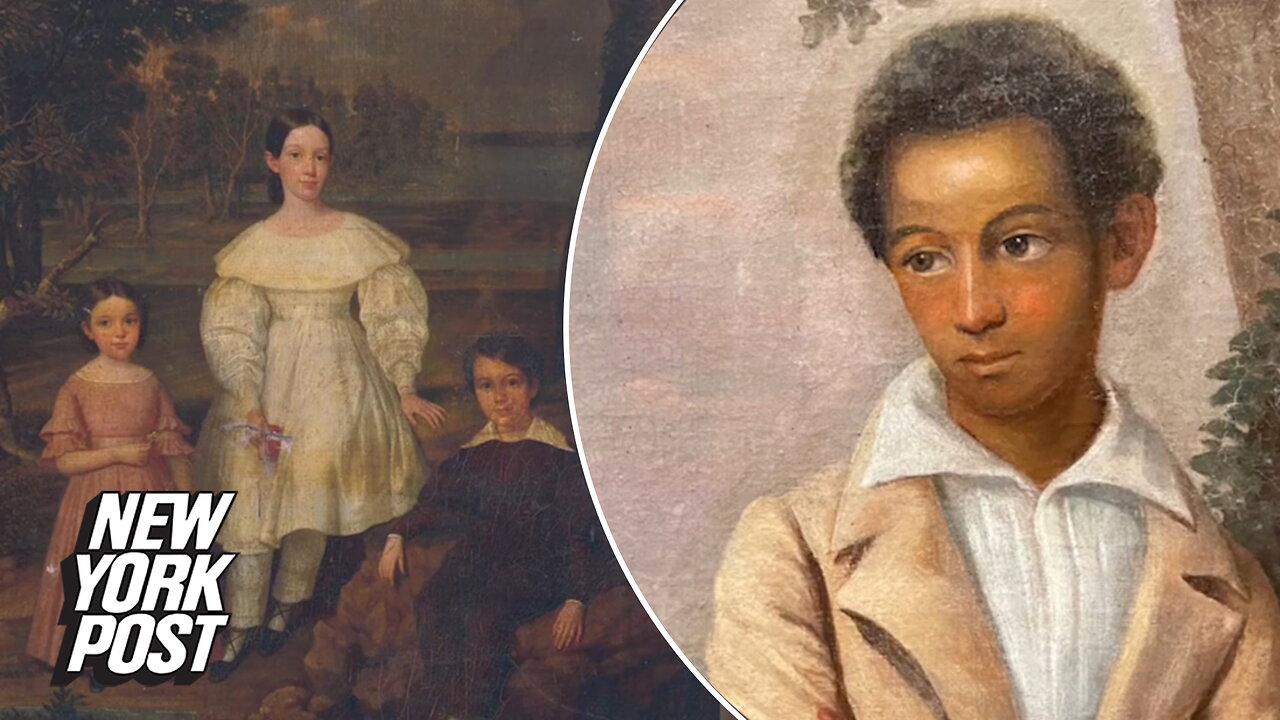 Famous painting that covered up enslaved boy restored to original -- set to hang in The Met