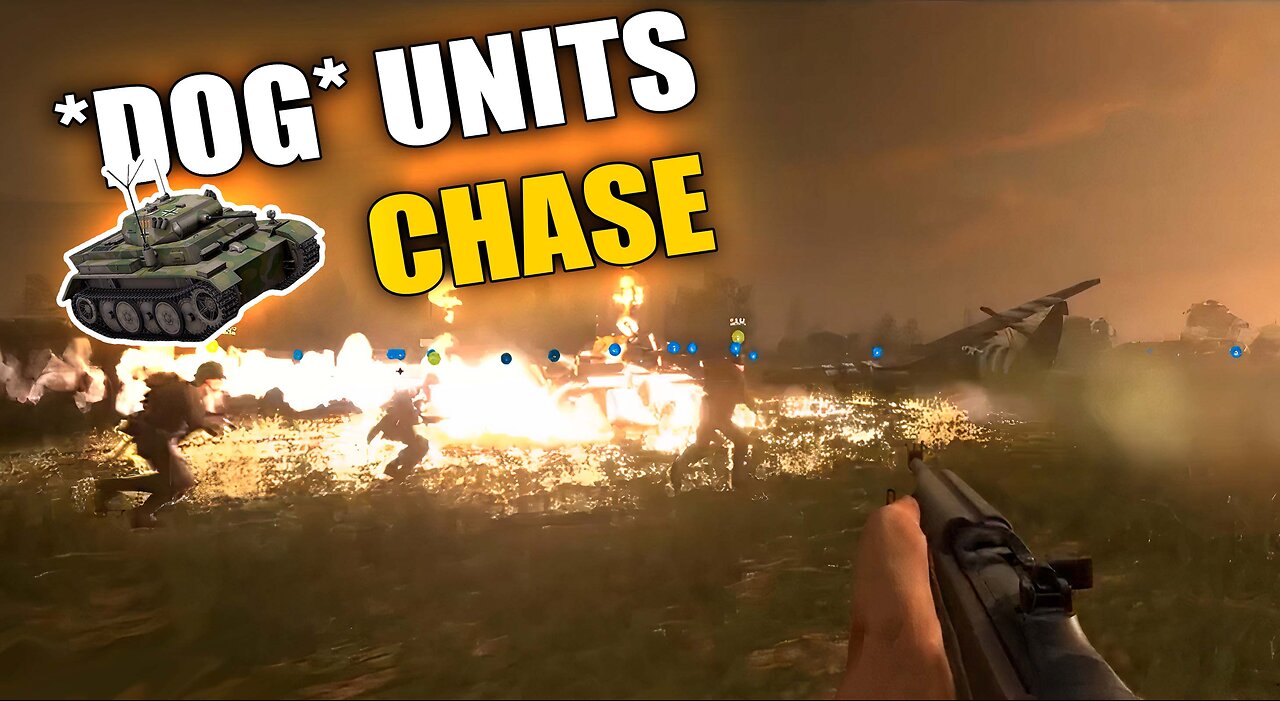 THE DOG UNITS TANK CHASE - HELL LET LOOSE