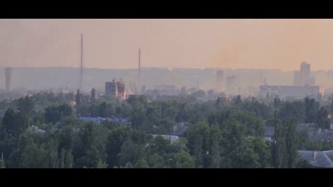 Fire at Severodonetsk Azot plant