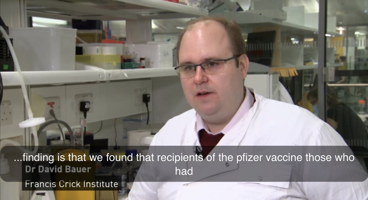 Dr David Bauer: 'Pfizer vaccine produces fewer key antibodies'