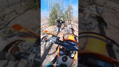 Oh my God!! 😱 #ouch #dirtbike #crash #motocross #fail #enduro