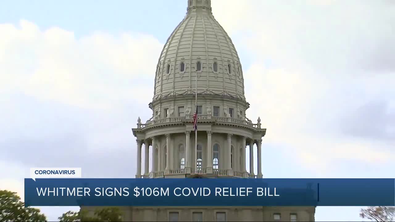 Whitmer signs $160M COVID relief bill