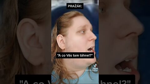 PRAŽÁK a OSTRAVAK ve VLAKU! 🤣 #funny #tiktok #shorts