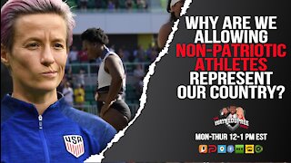 Mon 12 PM EST - Non-Patriotic Athletes Fight To Protest America During Olympics!