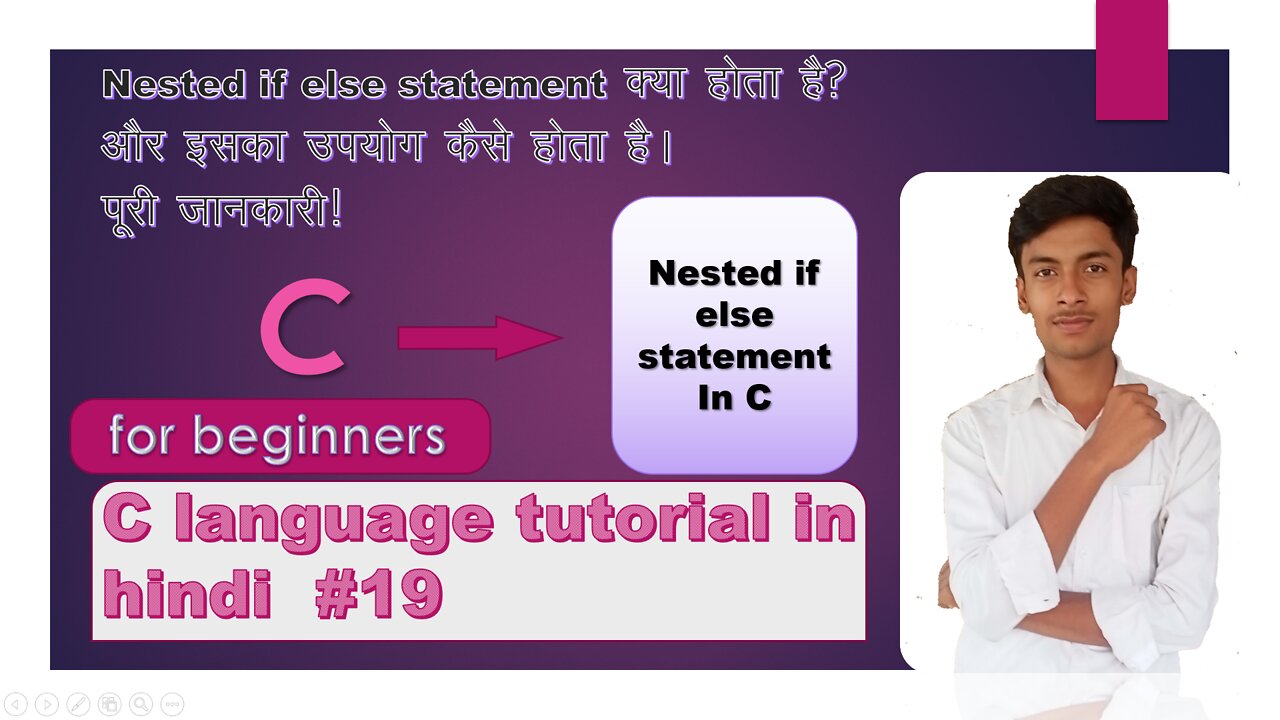 nested if else in C // nested if else full detail video in hindi