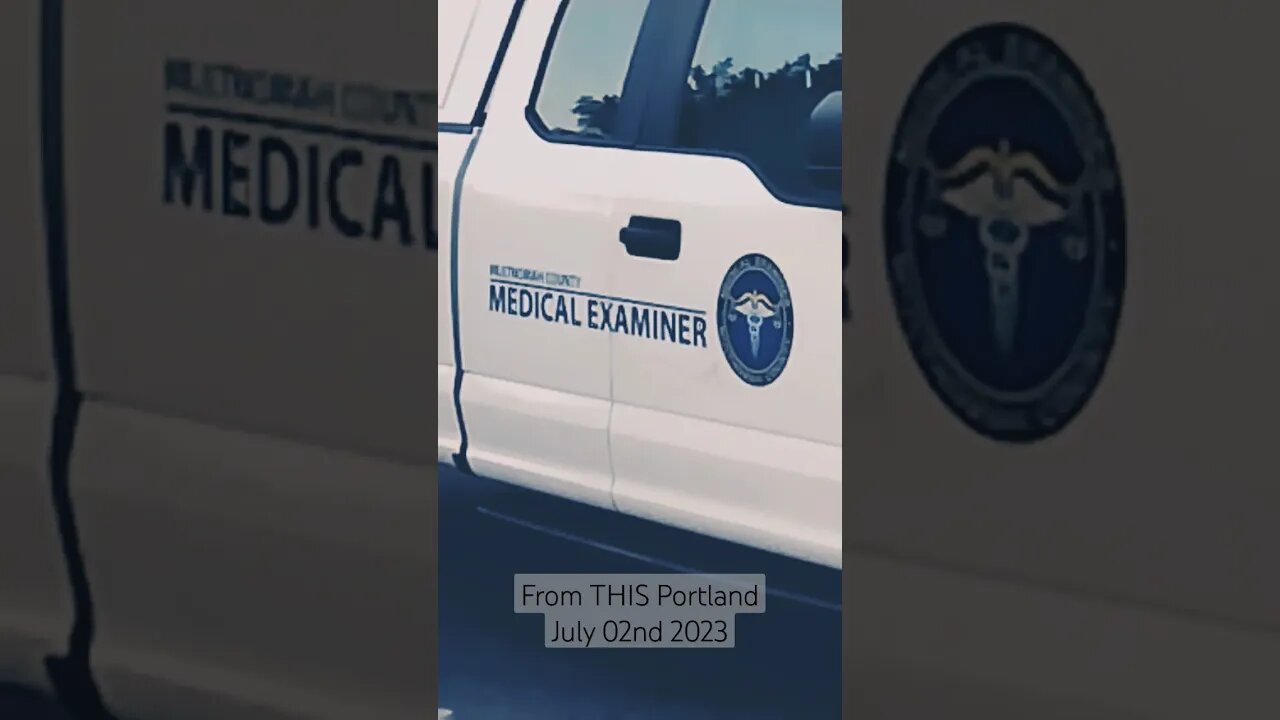 Portland Homicide Crime Scene Video Medical Examiner Arrives