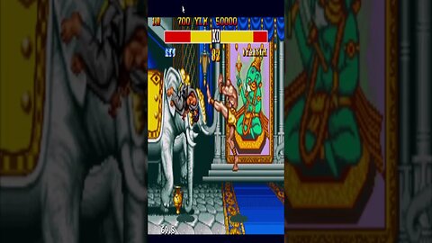 Dhalsim quebrando a banca com Ryu em "Street Fighter 2 (Mega Drive) #shorts