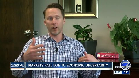 Markets fall due to economic uncertainty