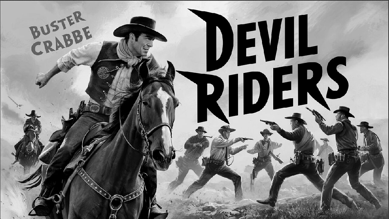 DEVIL RIDERS (1943) Buster Crabbe, Falcon & Al St. John | Western | B&W | Golden Age Film