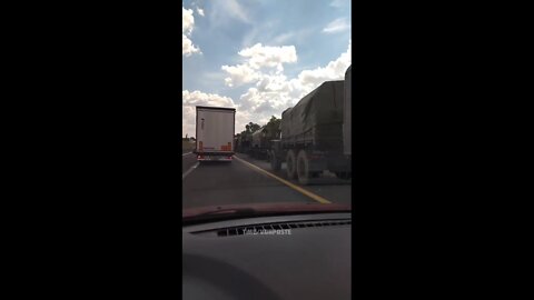 New Russian military convoys on their way to Donbass