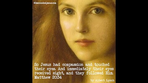 Jesus had compassion and touched their eyes.