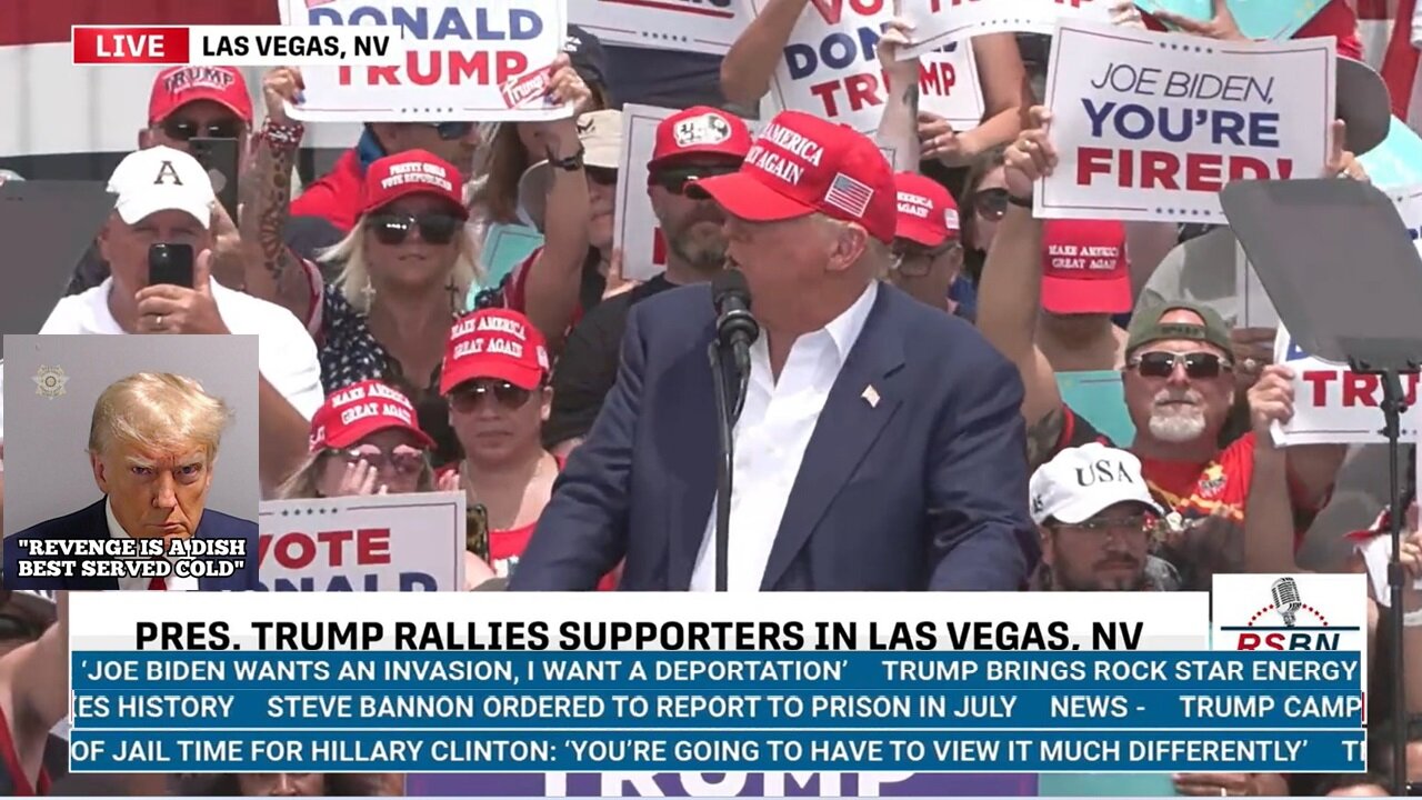 First Rally After Guilty Sham Verdict: President Trump Holds a Rally in Las Vegas, NV – 6/9/24 CUT @ 48:12 - END