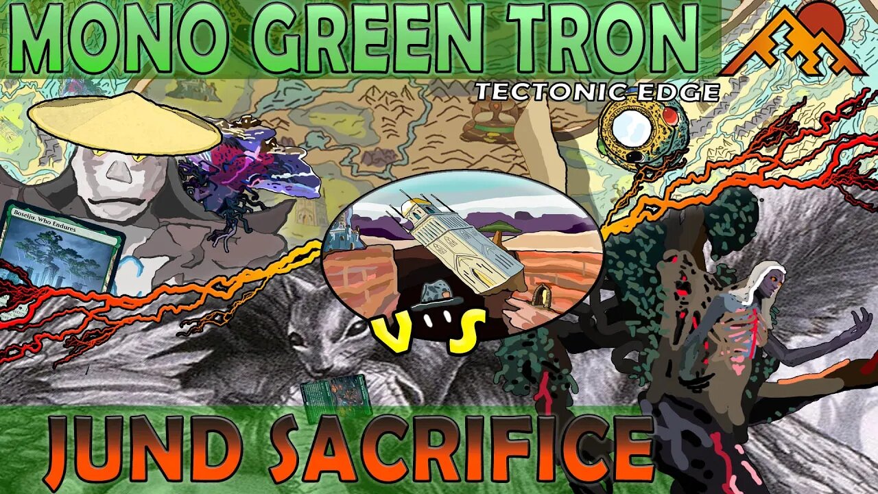 Mono Green Tron VS Jund Sacrifice|Boseiju and Squirrels!|Magic The Gathering Online Modern League Match