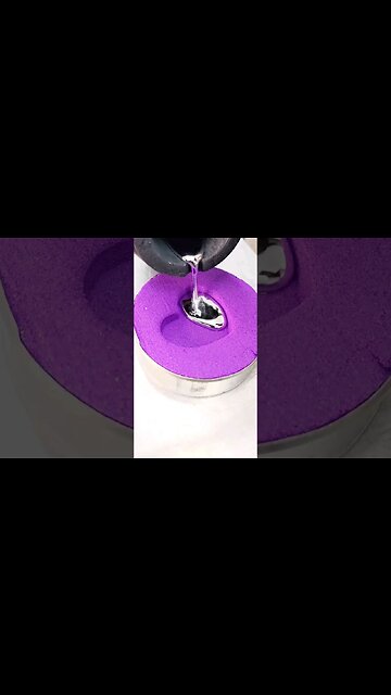 Metal Casting a Silver Heart #silver #metal #shorts