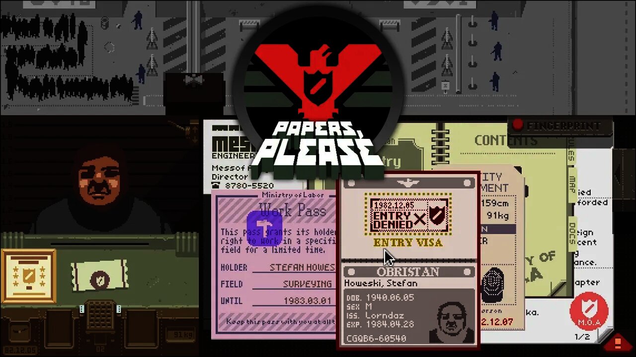 Papers, Please - Surviving December 1982.