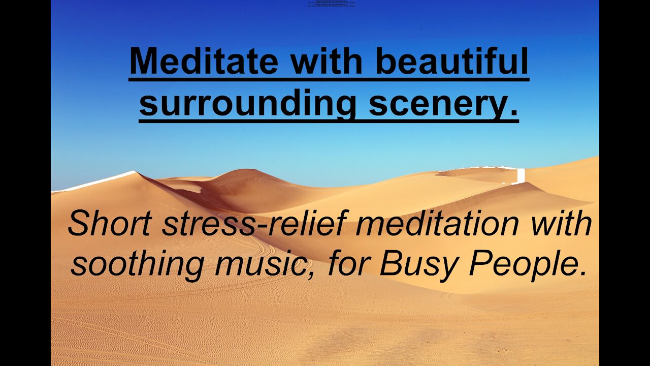 Meditate with surrounding peaceful scenery