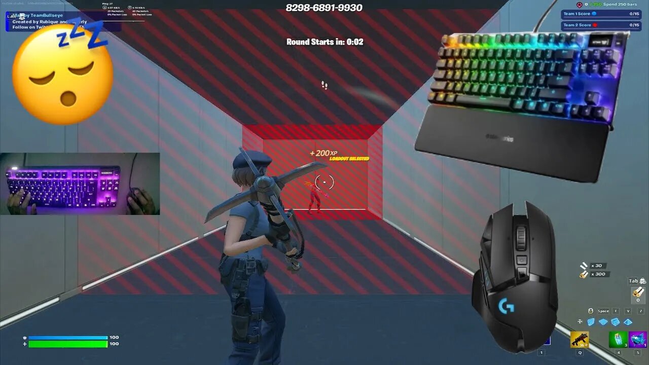 Steelseries Apex Pro TKL ASMR Chill🤩 Piece Control 1v1🏆Satisfying Keyboard Fortnite + HANDCAM