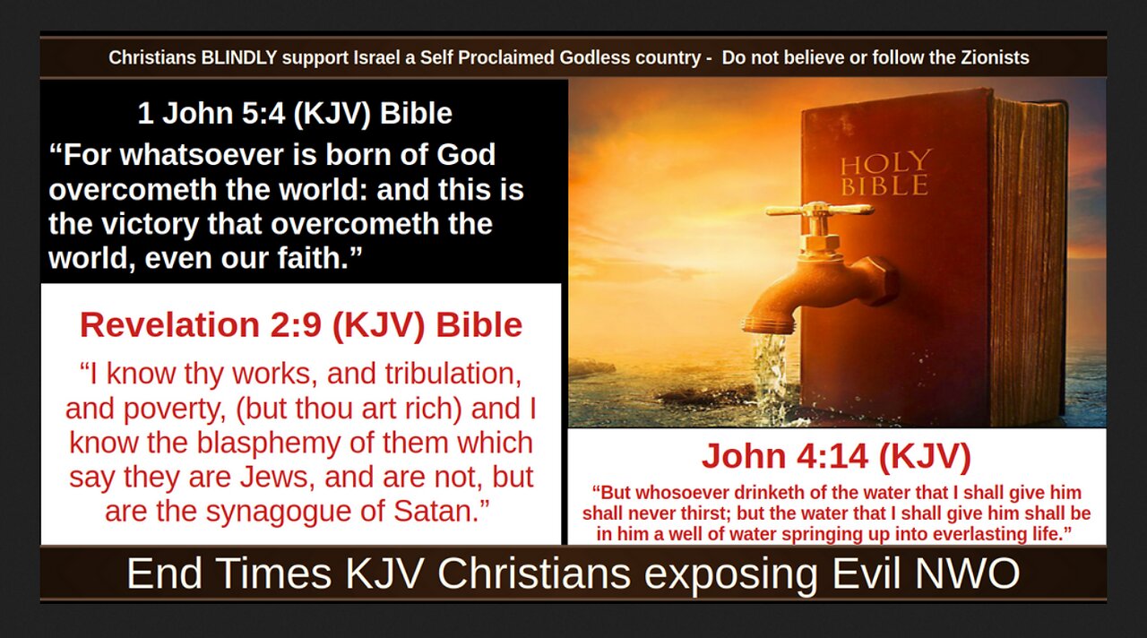 Christians BLINDLY support Israel a Self Proclaimed Godless country