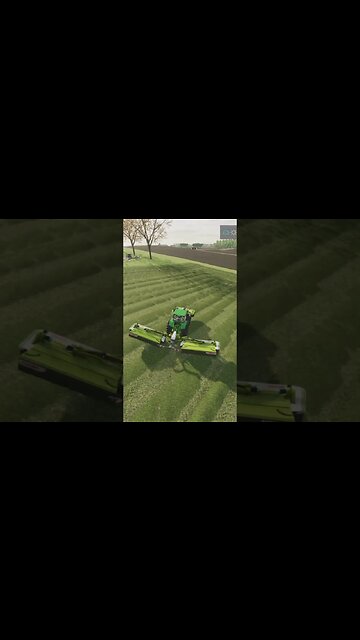 Mowing The Grass Farming Simulator 22 #shorts