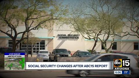 Social security changes after ABC15 report