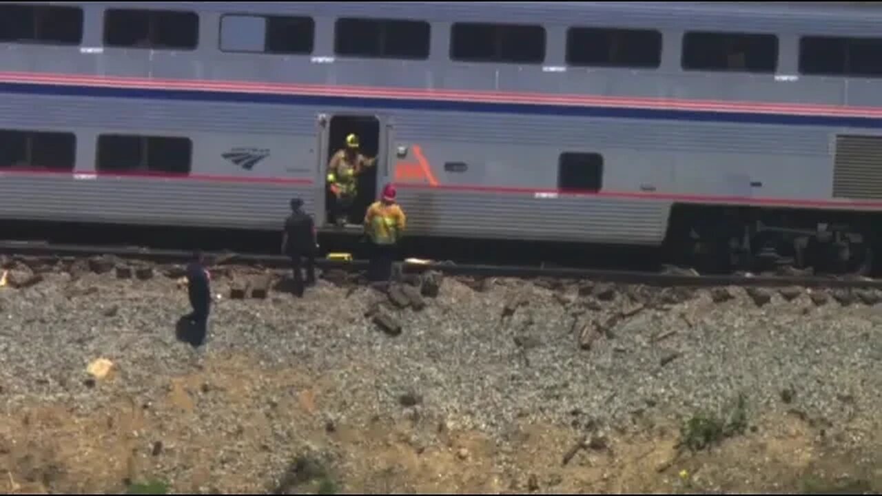 An Amtrak train partially derailed late Wednesday morning...