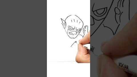 How to draw and paint The Fastest Man Alive, the Flash #shorts