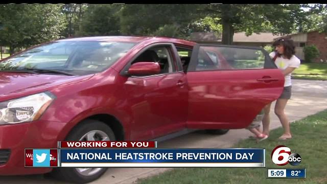 Warnings about leaving children in hot vehicles