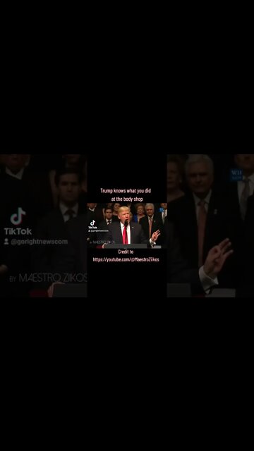 Trump knows what you did at the body shop https://Rumble.com/GoRightNews