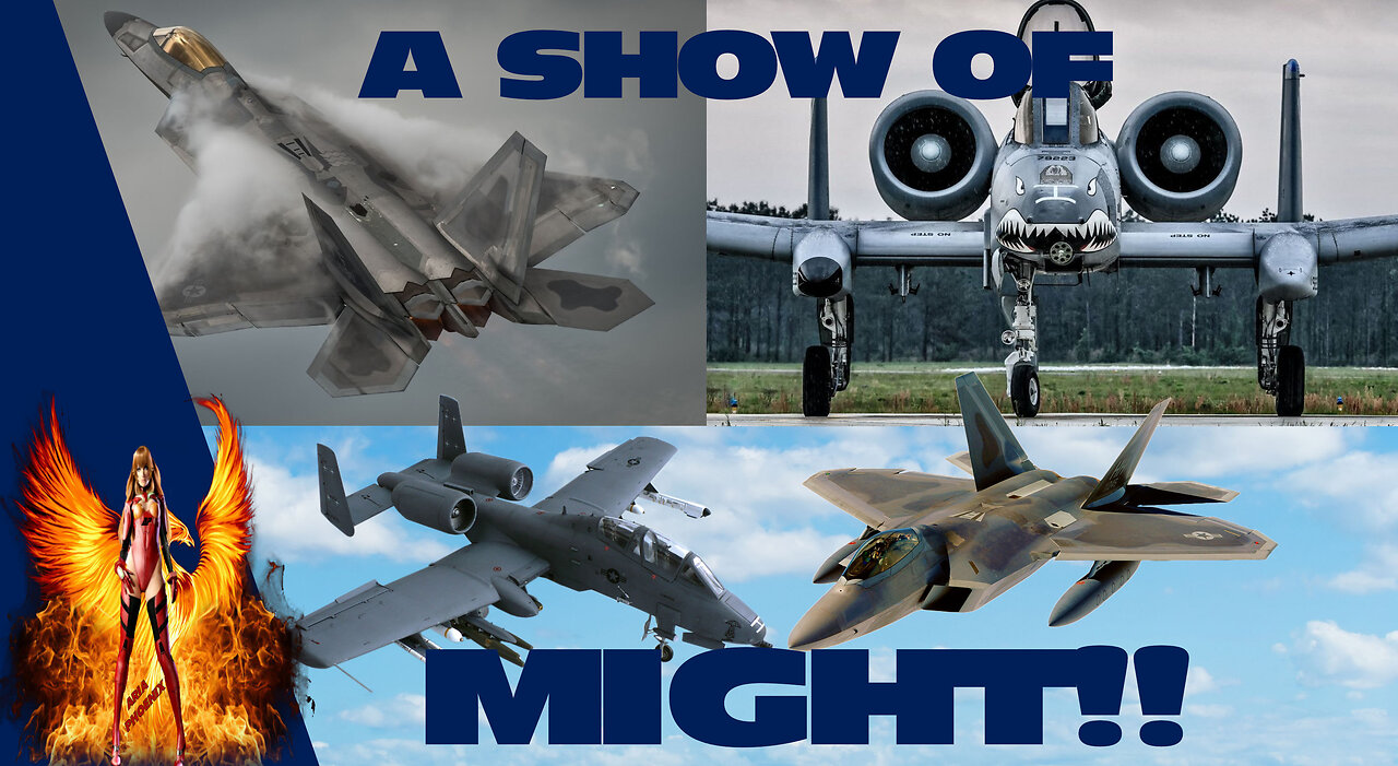 A-10 WARTHOGS AND F-22 RAPTORS ON DISPLAY!!