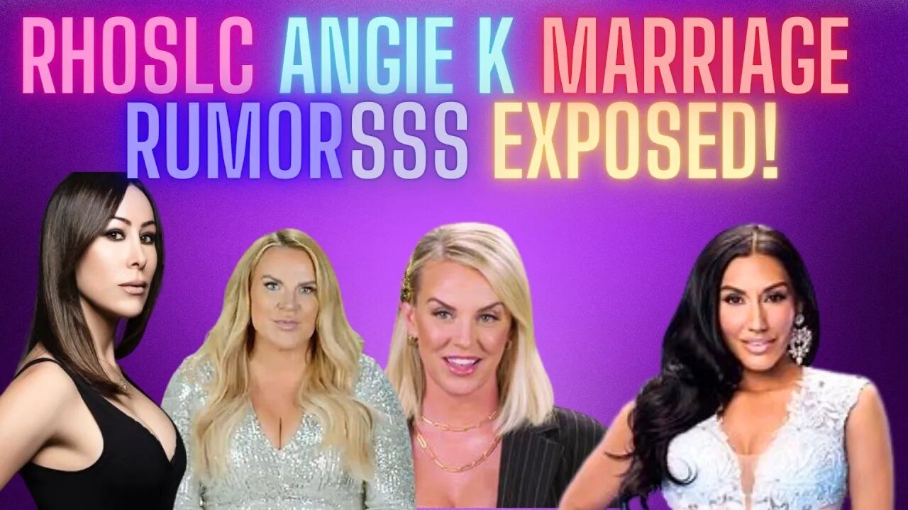 RHOSLC Angie K Marriage Rumorssss Exposed #rhoslc #bravotv