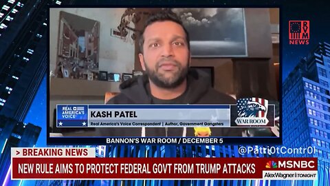 MSNBC Is Freaking Out About Kash Patel Being Trump's Attorney General