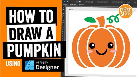 How to draw a Pumpkin! Easy step by step tutorial. Great for kids. Use for Halloween or Thanksgiving