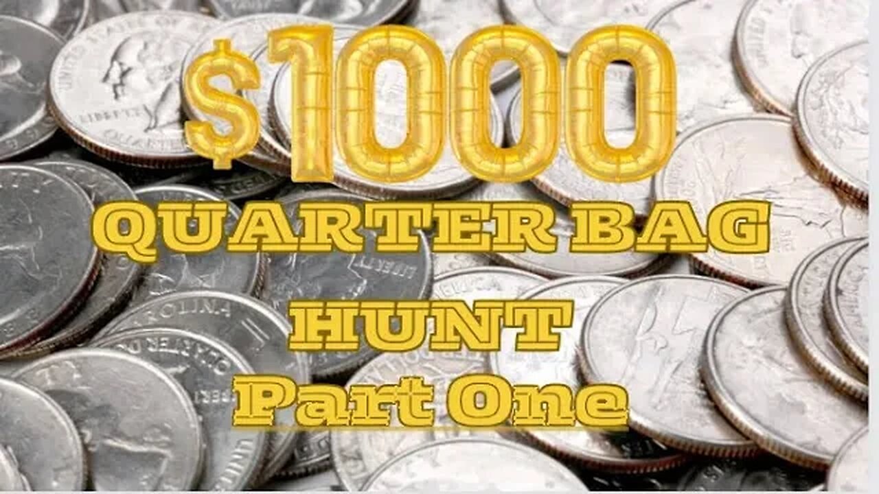 🤑 $1000 Quarter Bag Hunt!! Part 1!! WHAT did we FIND?